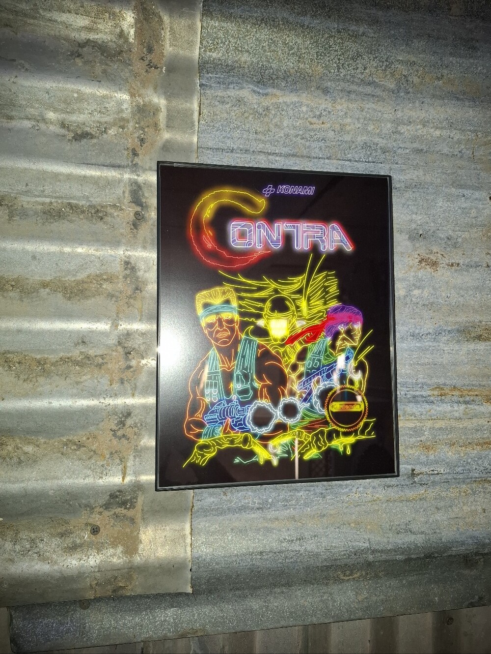 Neon Contra Retro Nintendo NES Framed Art Print By Neon Nicho